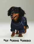 Minimal Cropped Denim Pet Jacket