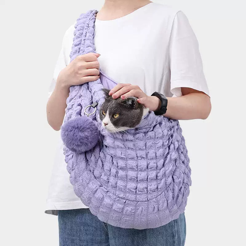 Cloud Plush Tote Pet Carrier Bag Sling Shoulder