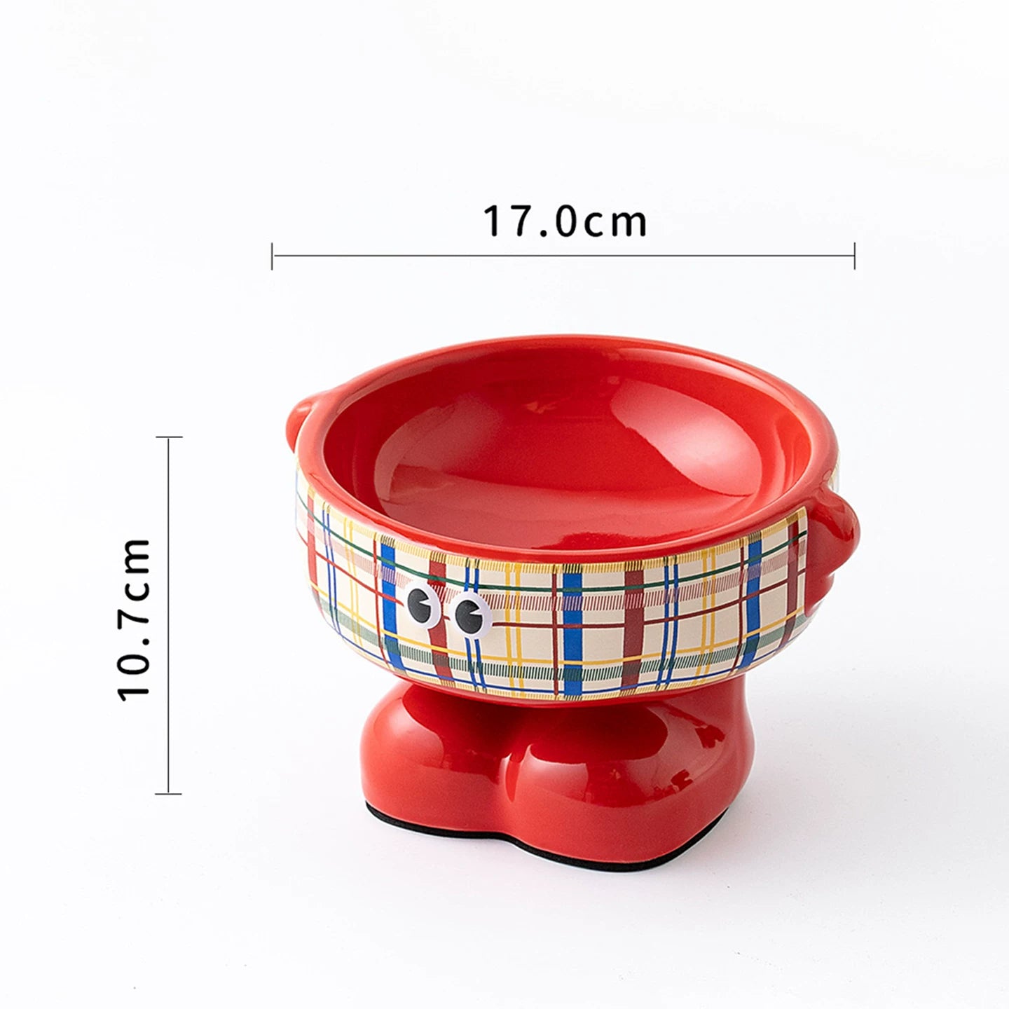 Elevated Ceramic Dog Bowl Cute Raised Pet Bowl