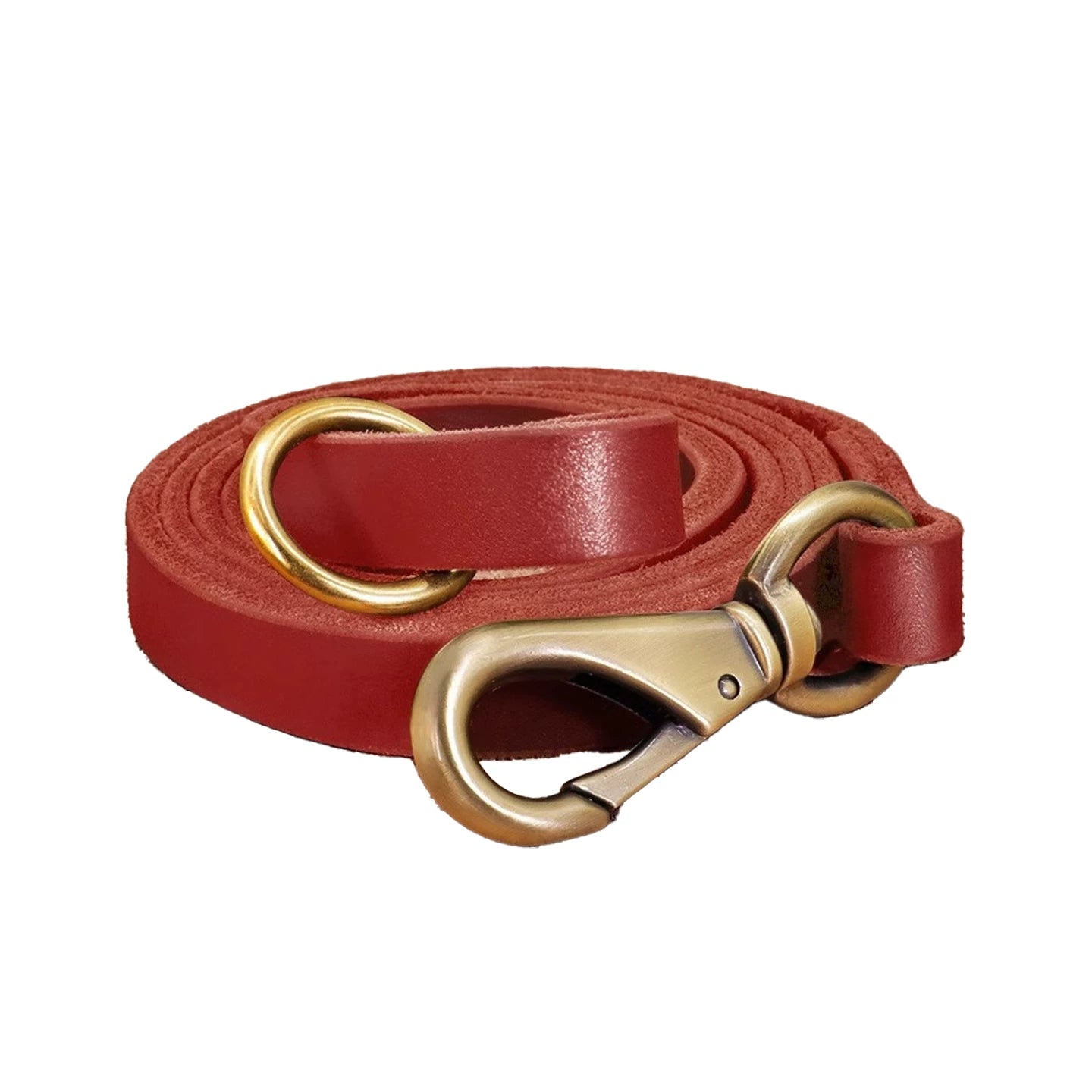 Leather Adjustable Pet Collar and Leash