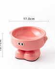 Elevated Ceramic Dog Bowl Cute Raised Pet Bowl