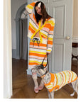 Honey Stripe Knit Cardigan