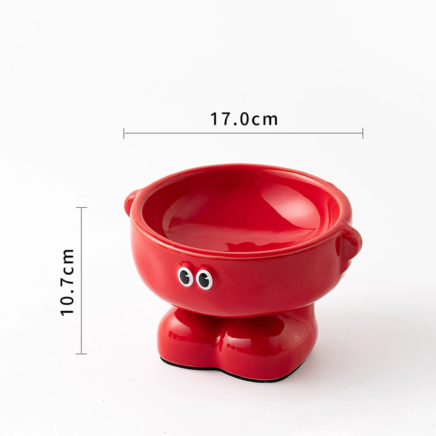 Elevated Ceramic Dog Bowl Cute Raised Pet Bowl