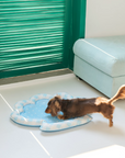 Blue Seashell Cooling Pet Mat