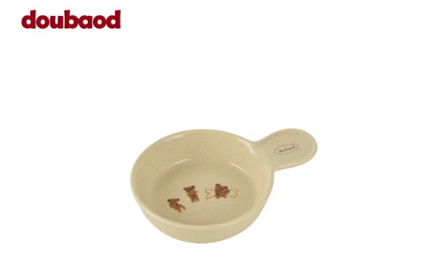 Handle Ceramic Pet Bowl