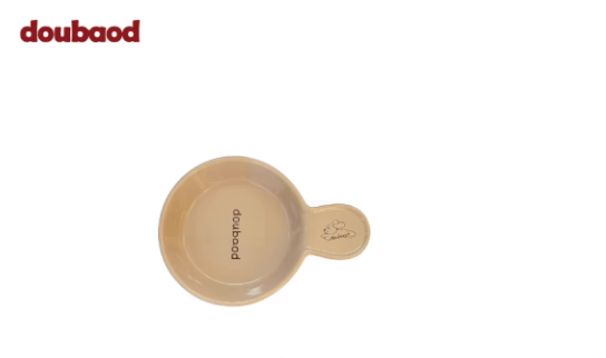Handle Ceramic Pet Bowl