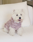 Lavender Mousse Ruffle Vest