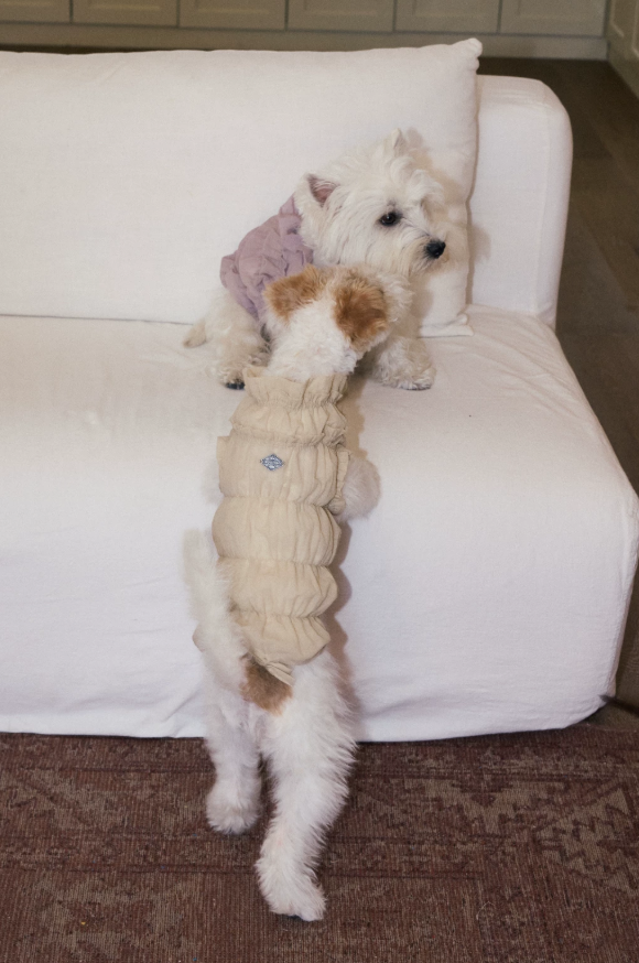Lavender Mousse Ruffle Vest