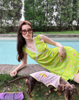 Little Dog House Floral Mini Dress