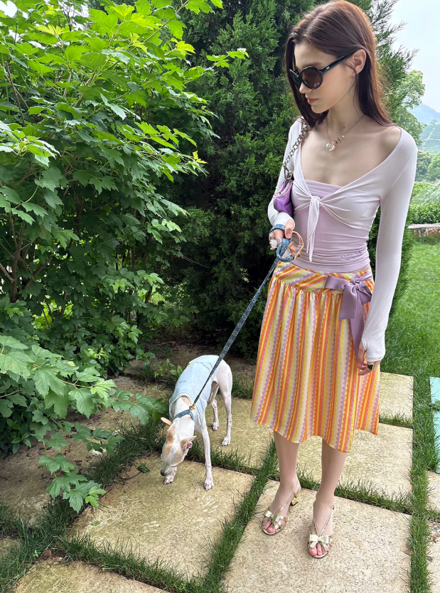 Petal Breeze Tie-Front Cardigan