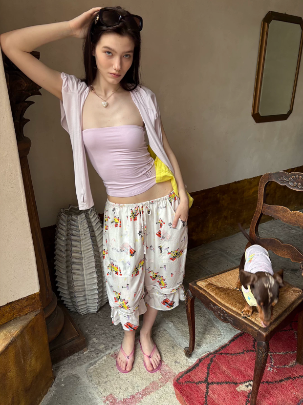 Petal Breeze Strapless Tube Top