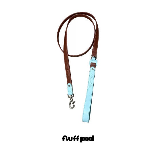Vintage Top-Grain Pet Leather Collar and Leash Set