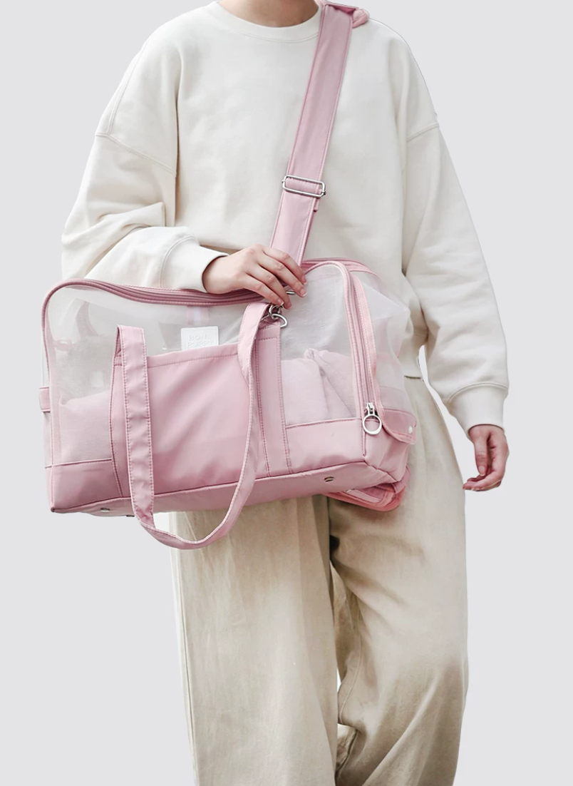 Breathable Summer Mesh Crossbody Pet Carrier Bag