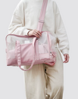 Breathable Summer Mesh Crossbody Pet Carrier Bag
