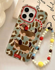 Striped Polka Dot Dachshund Case