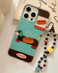 Striped Polka Dot Dachshund Case