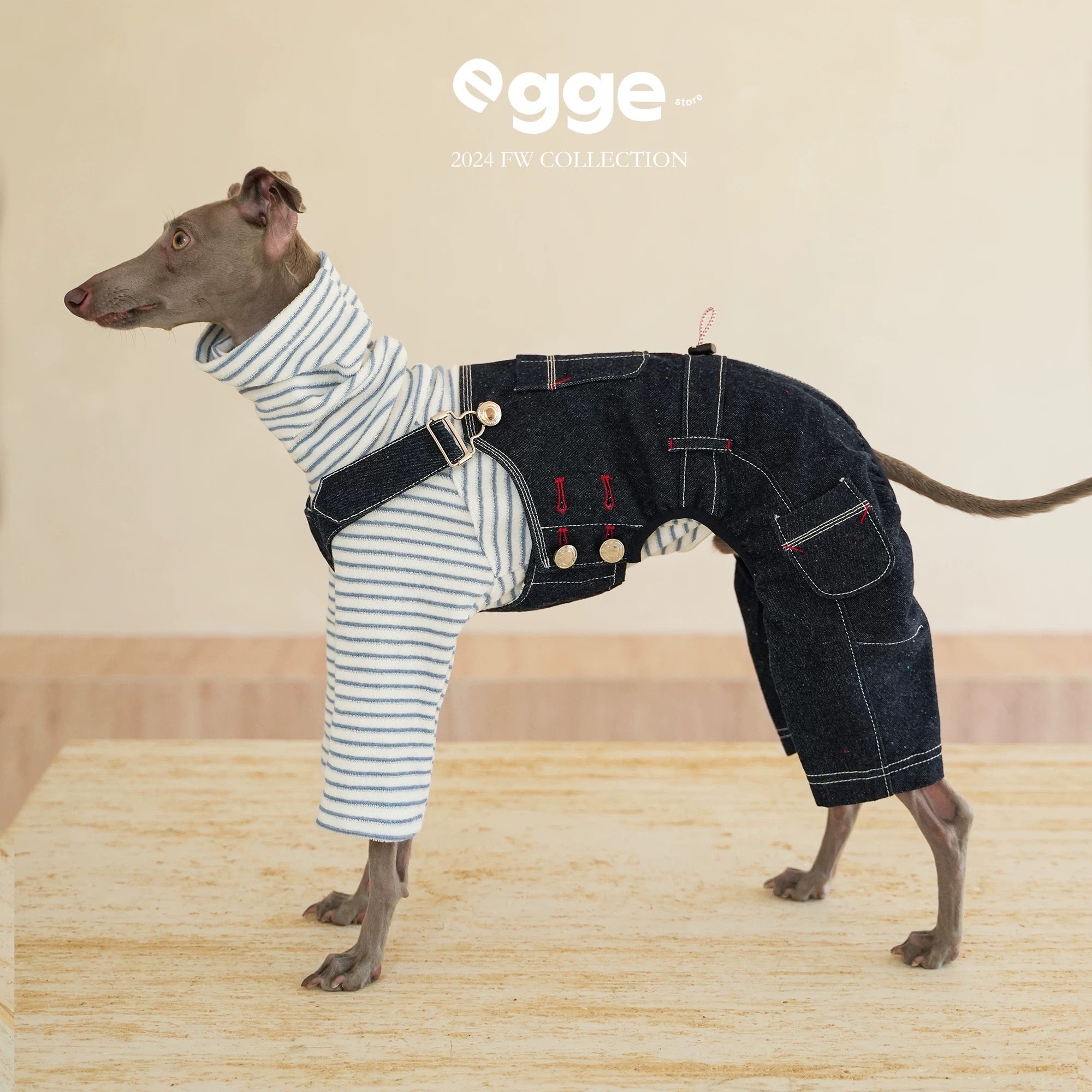 Denim Dog Overalls Set – Pawelier