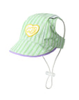 Striped Embroidered Sun Hat