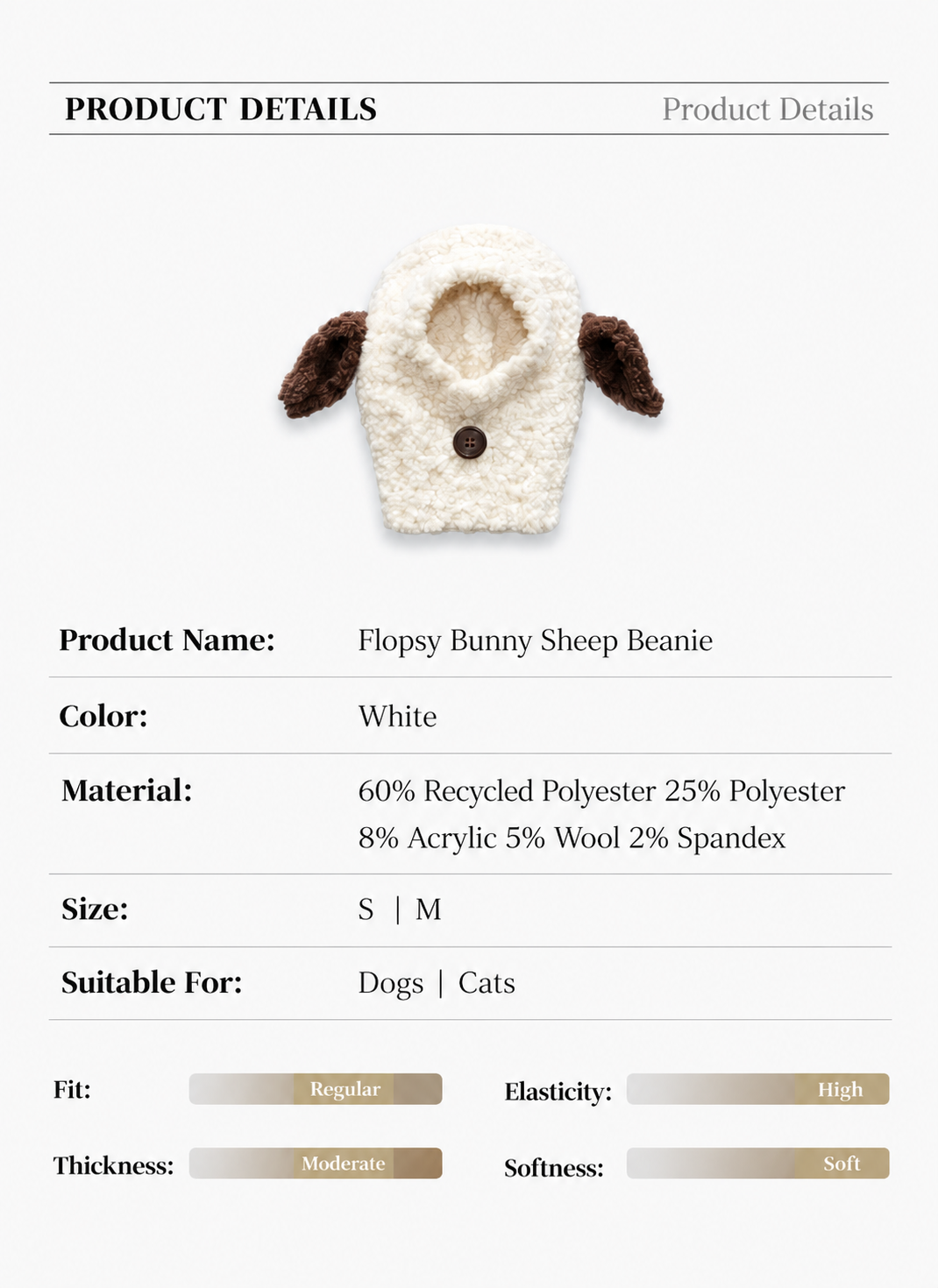 Flopsy Bunny Sheep Beanie