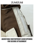 Heath Waterproof Shell Jacket -- Brown & White