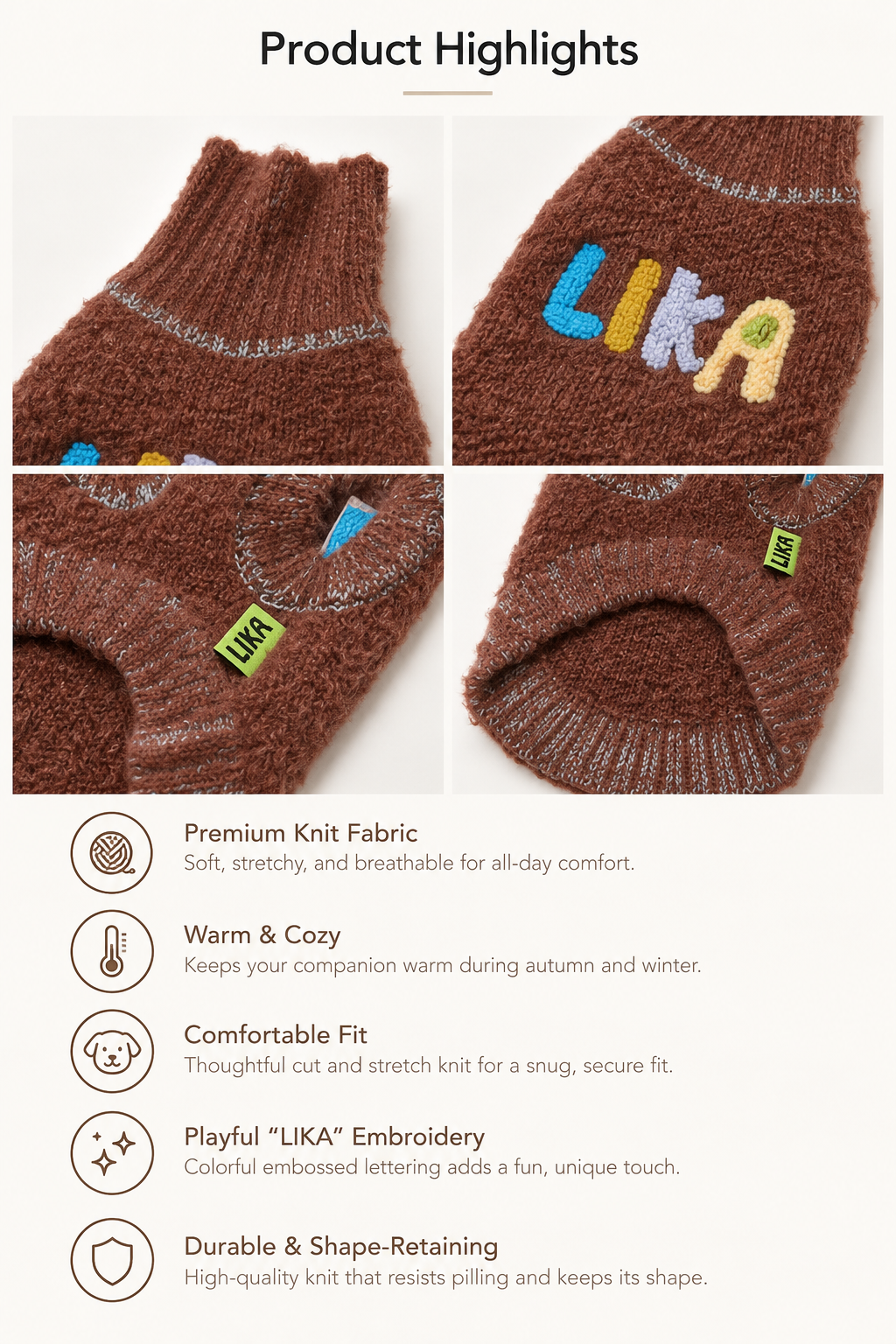 Cloud-Soft Soufflé Dark Choco Sweater