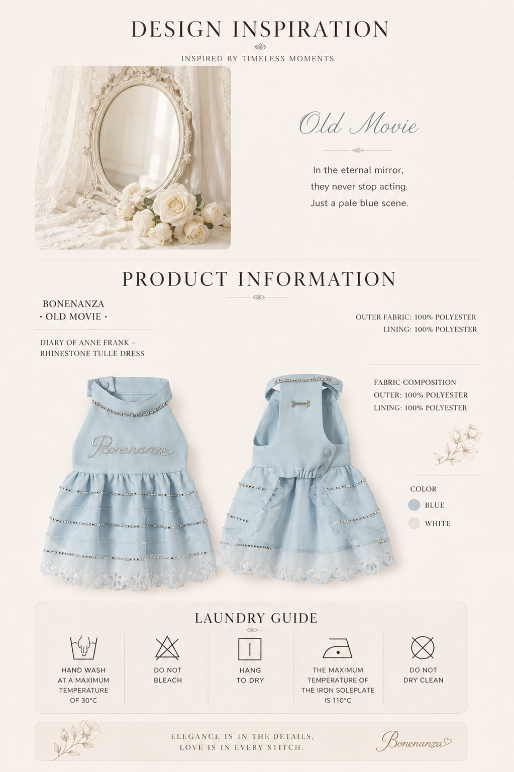 Anne's Diary Rhinestone Tulle Dress