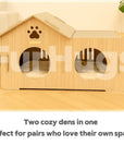 TwinNest Pet Cabin — A Double Den for Two Pets Who Love Their Own Space